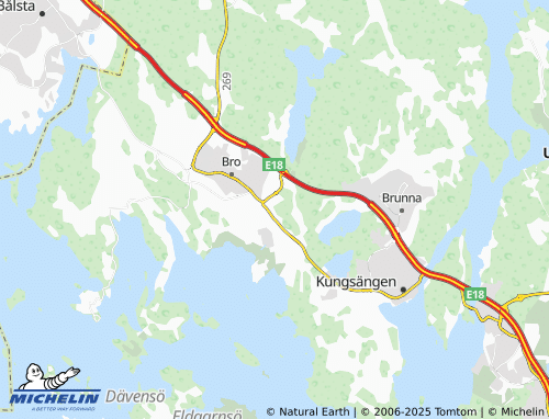 MICHELIN Bergliden map - ViaMichelin