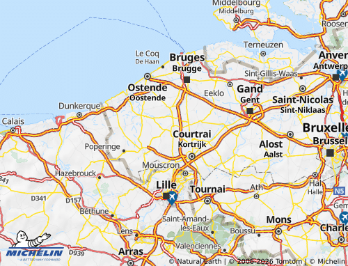 MICHELIN Roeselare map - ViaMichelin