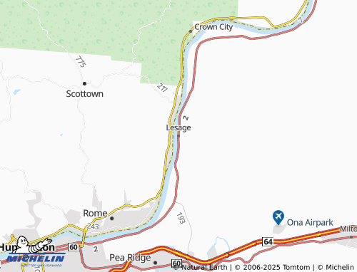 MICHELIN Lesage map - ViaMichelin