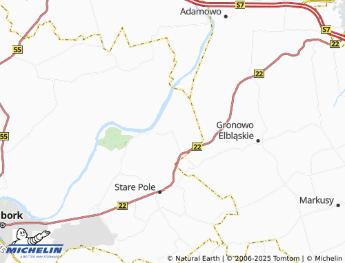 Carte MICHELIN Ząbrowo - ViaMichelin