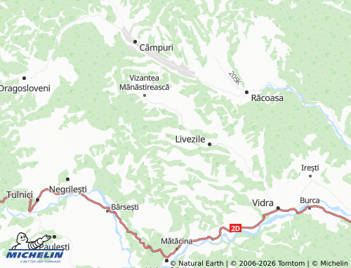 MICHELIN Piscu Radului map - ViaMichelin