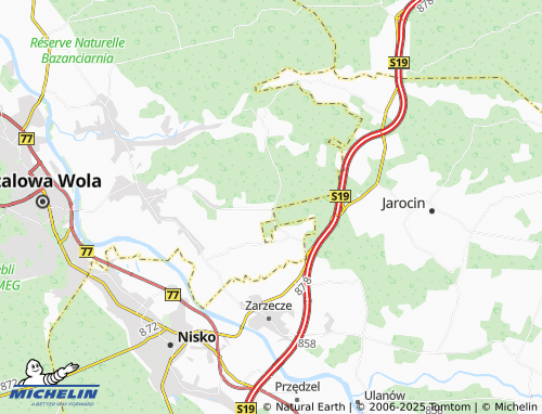 MICHELIN Piskorowy Staw map - ViaMichelin