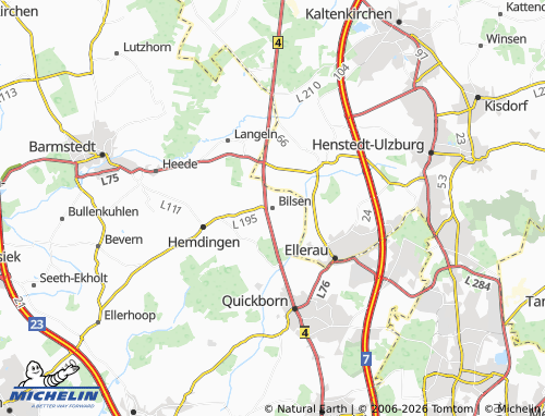 MICHELIN Bilsen map - ViaMichelin