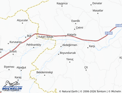 Mappa MICHELIN Akdeğirmen - ViaMichelin
