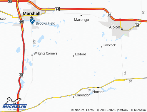 Mappa MICHELIN Eckford - ViaMichelin