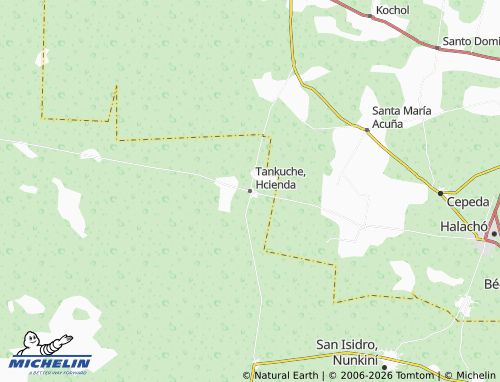 Mappa MICHELIN Tankuche, Hcienda - ViaMichelin