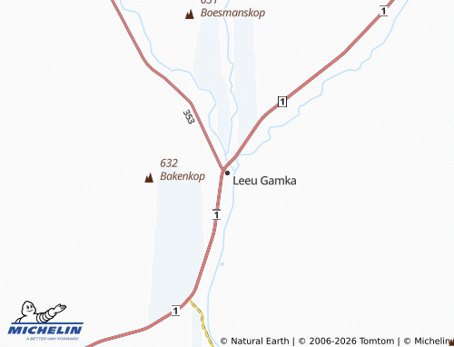 Carte MICHELIN Leeu Gamka - ViaMichelin