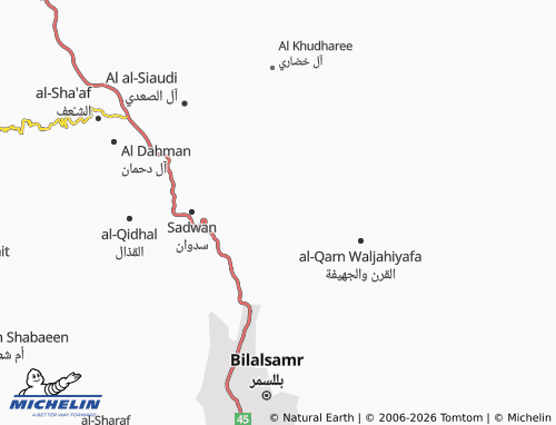 MICHELIN-Landkarte Hawra' - ViaMichelin