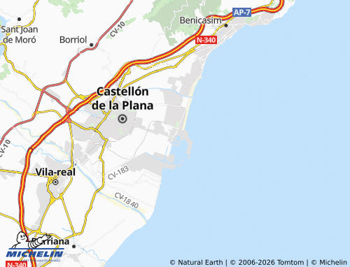 Mappa MICHELIN El Grau de Castelló - ViaMichelin