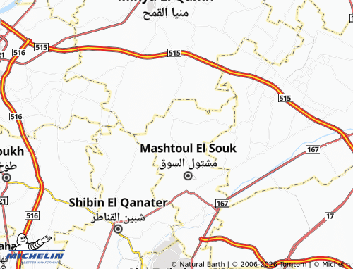 Mapa MICHELIN Kafr Abrash - ViaMichelin