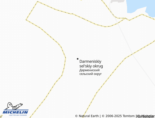 MICHELIN Darmeniskiy sel'skiy okrug map - ViaMichelin