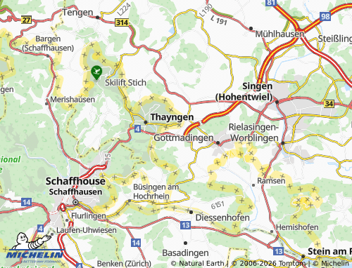 MICHELIN Bietingen map - ViaMichelin