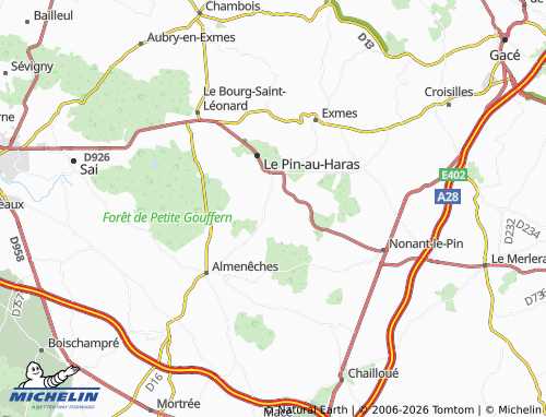 MICHELIN La Cochère map - ViaMichelin
