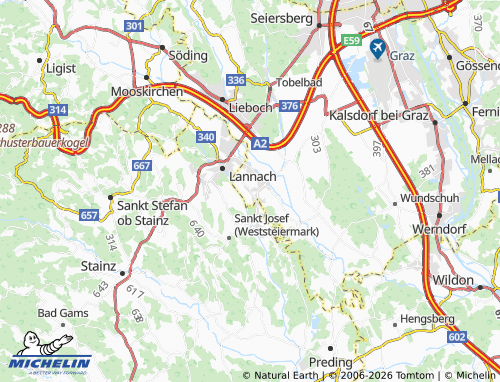 MICHELIN Muttendorfberg map - ViaMichelin