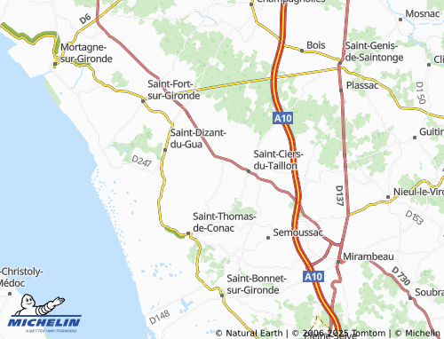 MICHELIN-Landkarte Sainte-Ramée - ViaMichelin