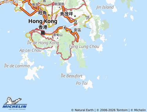 MICHELIN Red Hill Peninsula map - ViaMichelin