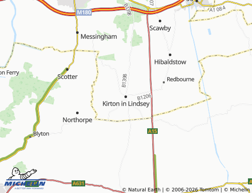 MICHELIN Kirton in Lindsey map - ViaMichelin