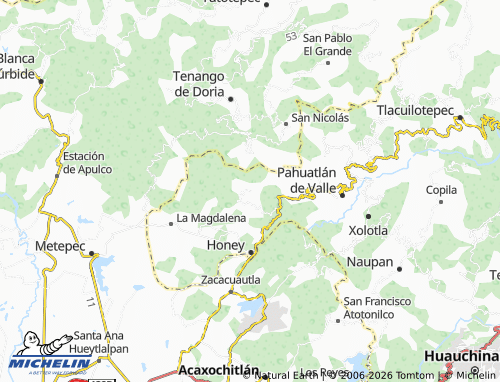 MICHELIN Chila de Juárez map - ViaMichelin
