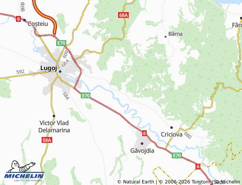 MICHELIN Măguri map - ViaMichelin