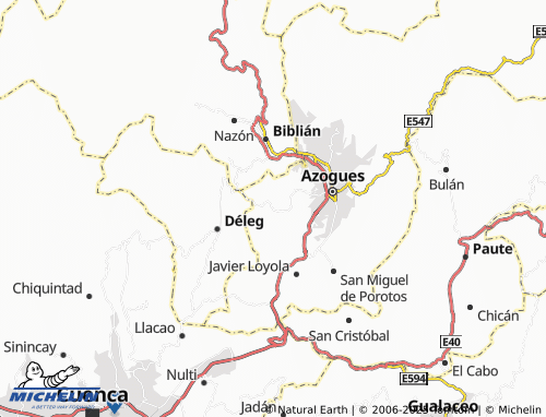 MICHELIN Cojitambo map - ViaMichelin