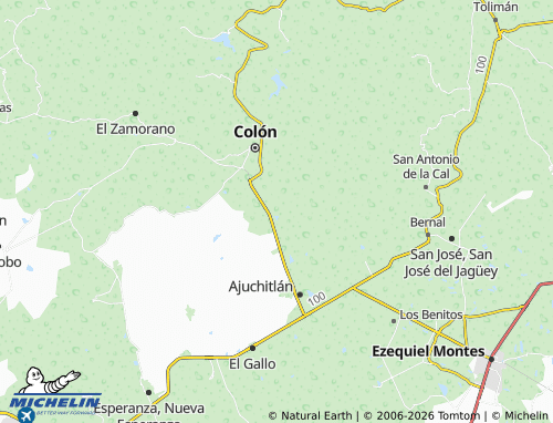 MICHELIN El Nuevo Progreso map - ViaMichelin