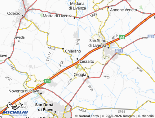 Mappa MICHELIN Cessalto - ViaMichelin