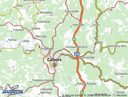 Mapa MICHELIN Laroque-des-Arcs - ViaMichelin