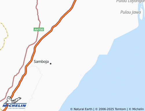 MICHELIN-Landkarte Samboja Kuala - ViaMichelin