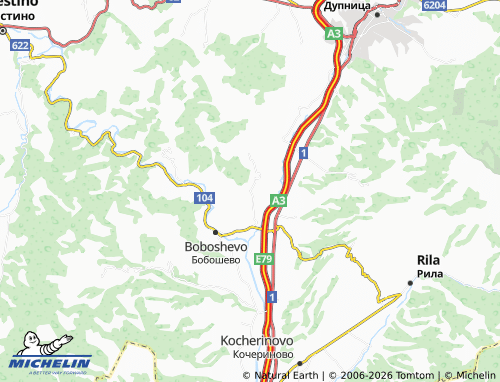 Mappa MICHELIN Sopovo - ViaMichelin