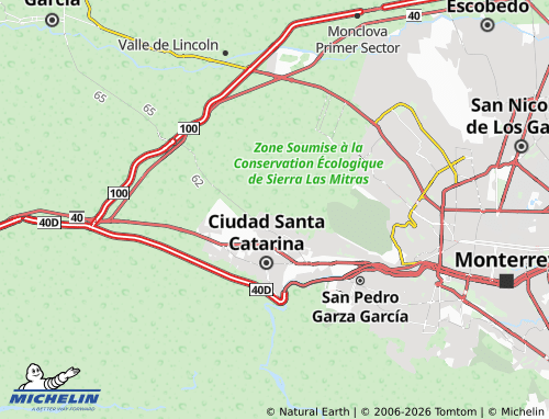 Kaart MICHELIN Visión de la Huasteca - ViaMichelin