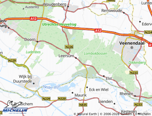 Kaart MICHELIN Leersum - ViaMichelin