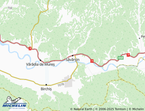 MICHELIN Săvârșin map - ViaMichelin