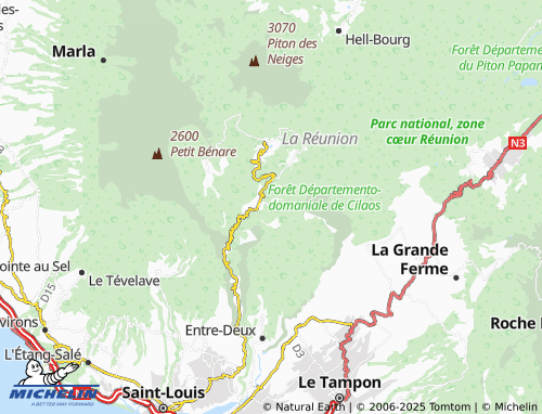 Carte MICHELIN Le Palmiste Rouge - ViaMichelin