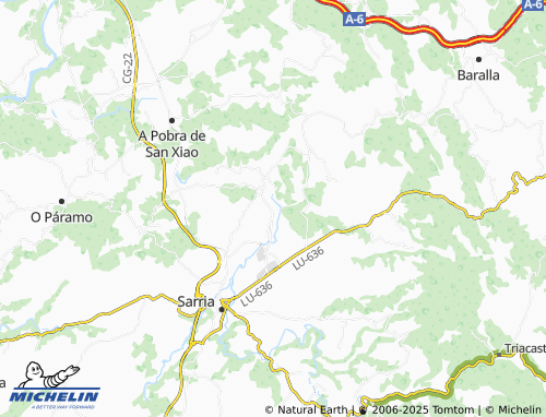 MICHELIN A Veiga (Santiago) map - ViaMichelin