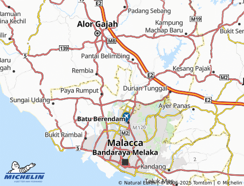 Mapa MICHELIN Taman Krubong Jaya - ViaMichelin