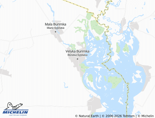 Mapa MICHELIN Velyka Burimka - ViaMichelin