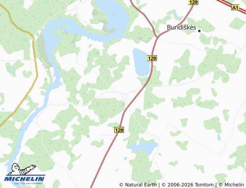MICHELIN-Landkarte Kruonis - ViaMichelin