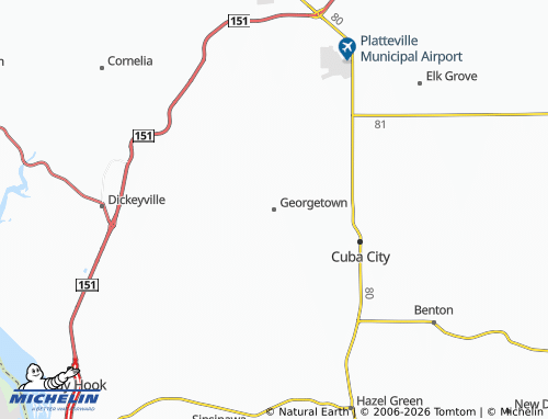 Mapa MICHELIN Georgetown - ViaMichelin