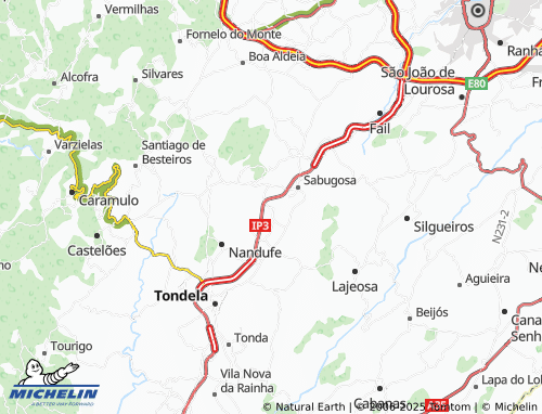 MICHELIN Póvoa do Arcediago map - ViaMichelin