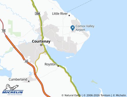 Mapa MICHELIN Comox - ViaMichelin