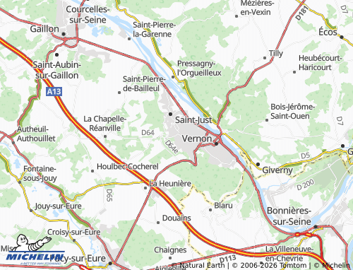 MICHELIN-Landkarte Saint-Marcel - ViaMichelin