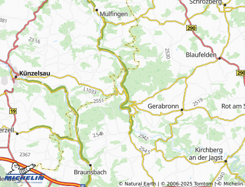 MICHELIN-Landkarte Oberregenbach - ViaMichelin