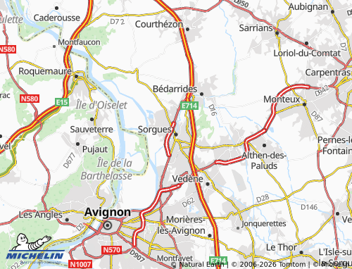 MICHELIN Sorgues map - ViaMichelin