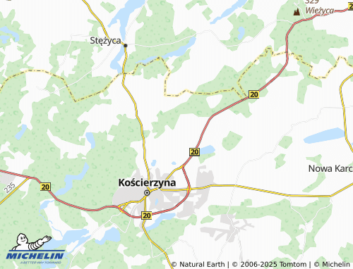 MICHELIN Nowa Wieś Kościerska map - ViaMichelin