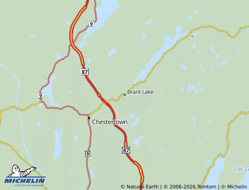 Mapa MICHELIN Brant Lake - ViaMichelin