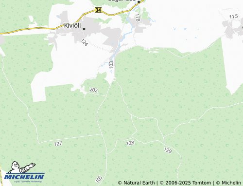 MICHELIN Uniküla map - ViaMichelin