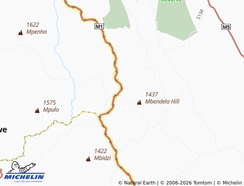 MICHELIN Nchakata map - ViaMichelin