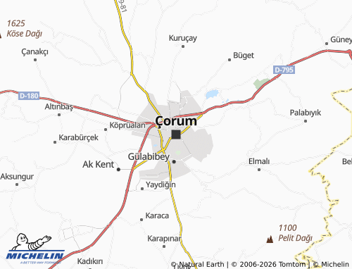 MICHELIN Corum map - ViaMichelin