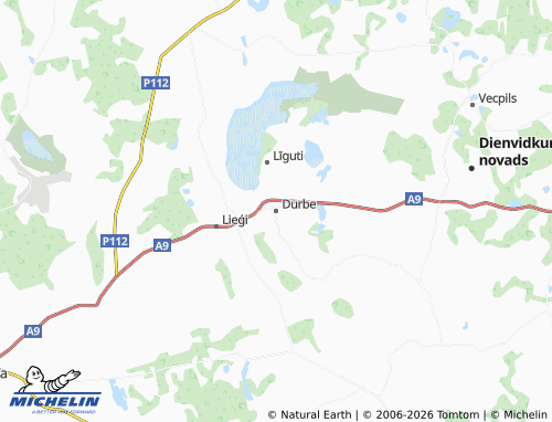 Mapa MICHELIN Durbe - ViaMichelin