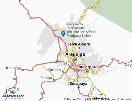 MICHELIN Cerro Colorado map - ViaMichelin